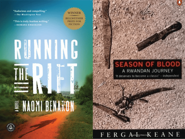 Running the Rift by Naomi Benaron and Season of Blood by Fergal Keane - two excellent books about Rwanda
