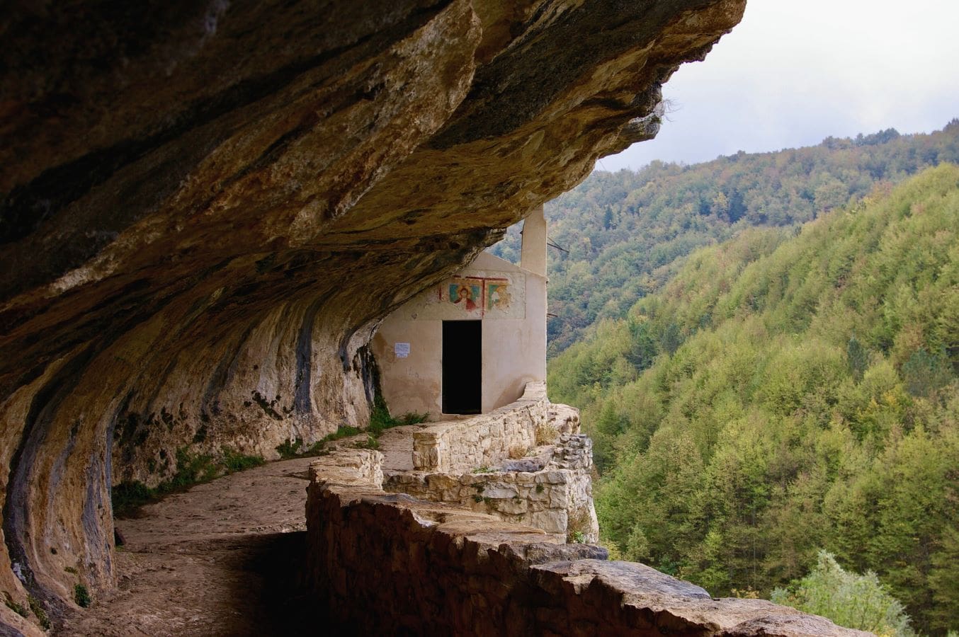 Santo Spirito Hermitage in Abruzzo's Maiella National Park, Italy